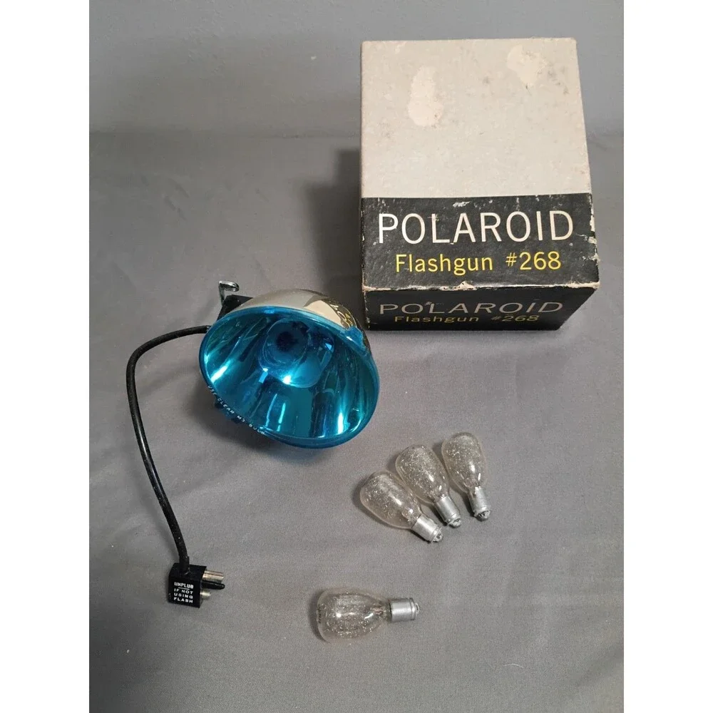 POLAROID Flashgun #268 with M3 Flash Bulbs ➜ Untested